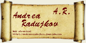 Andrea Radujkov vizit kartica